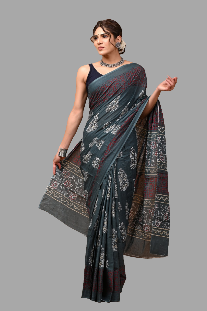 Mul mul cotton saree