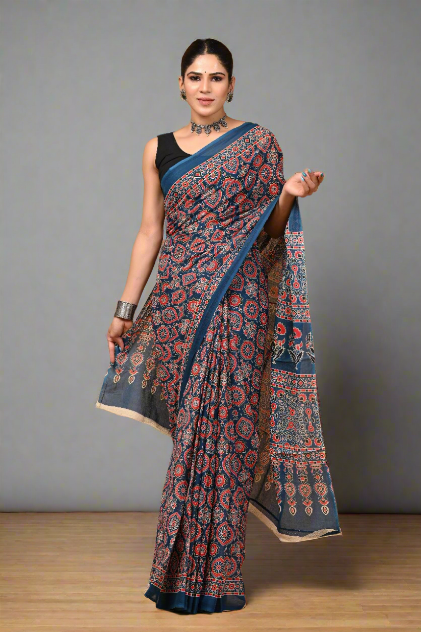 Mul mul cotton saree