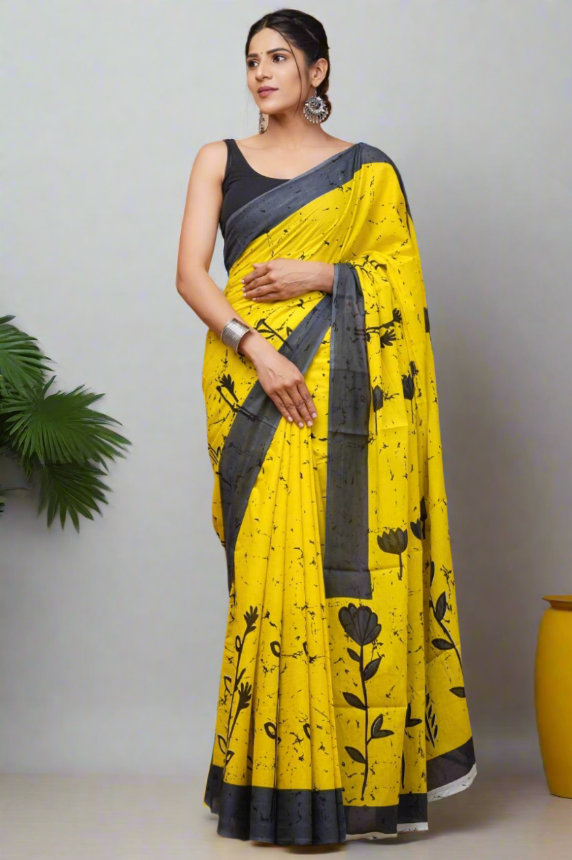 Mul cotton saree