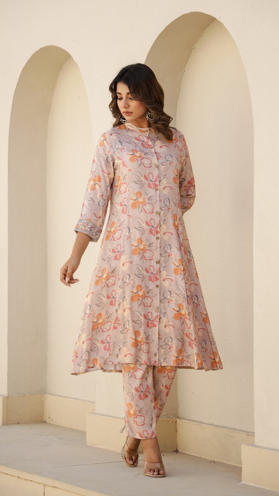 Rayon co-ord set with kurta and pant set